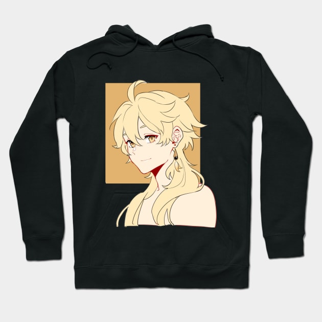 Genshin Impact - Aether Long Hair with Background Hoodie by MykaAndSalmon